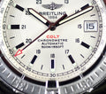 Breitling Colt 44mm Automatic White Dial Black Leather Strap Mens Watch - A1731311/G820/428X
