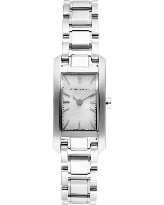 Burberry Heritage Quartz White Dial Silver Steel Strap Watch For Women - BU9600