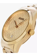 Gucci G Timeless Gold Dial Gold Steel Strap Watch For Women - YA126553