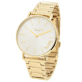 Coach Perry White Dial Gold Steel Strap Watch for Women - 14503345
