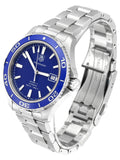 Tag Heuer Aquaracer Caliber 5 Blue Dial Silver Steel Strap Watch for Men - WAK2111.BA0830