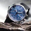 IWC Aquatimer Automatic Chronograph 44mm Blue Dial Black Rubber Strap Watch for Men - IW376805