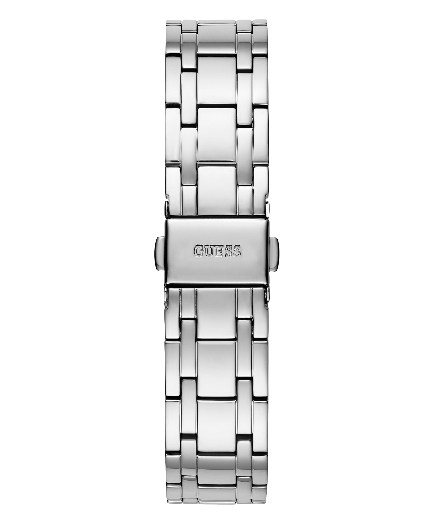 Guess Cosmo Diamonds Silver Dial Silver Steel Strap Watch for Women - GW0033L1