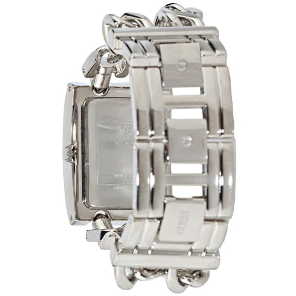 Guess MOD Heavy Metal Silver Dial Silver Steel Strap Watch for Women - W95088L1