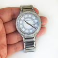 Michael Kors Kerry Silver Dial Silver Steel Strap Watch for Women - MK3311