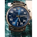 Emporio Armani Luigi Chronograph Blue Dial Silver Steel Strap Watch For Men - AR11132