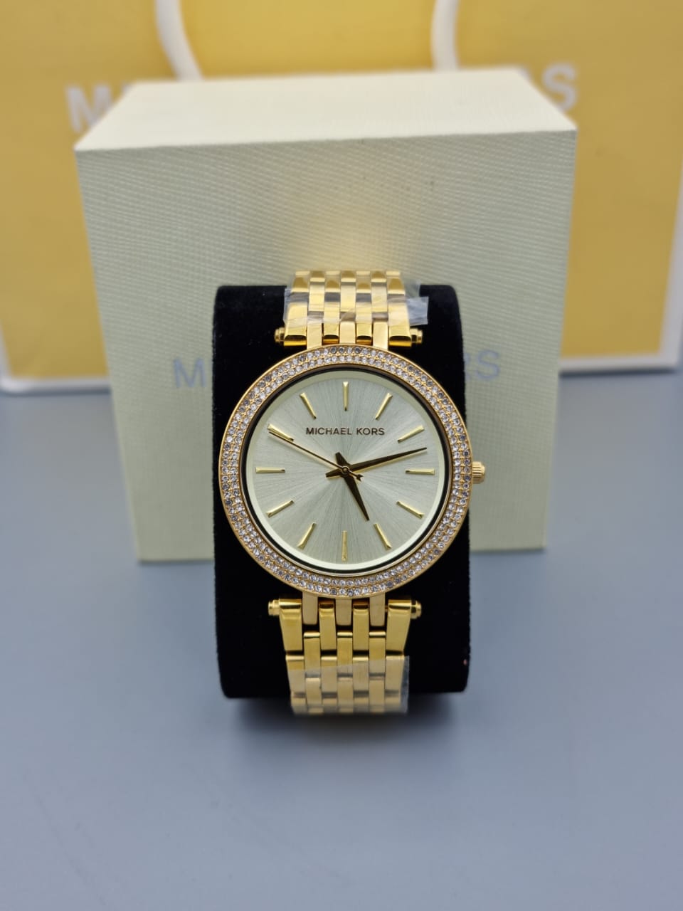 Michael Kors Darci Gold Dial Gold Steel Strap Watch for Women - MK3191