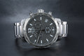Tissot Quickster Chronograph Black Dial Silver Steel Strap Watch For Men - T095.417.11.067.00