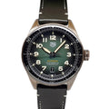Tag Heuer Autavia Calibre 5 Automatic Olive Green Dial Leather Strap Watch for Men - WBE5190.FC8268