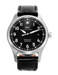 IWC Pilot's Mark XVIII 40mm Black Dial Black Leather Strap Watch for Men - IW327001