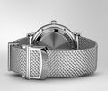 IWC Portofino Automatic White Dial Silver Mesh Bracelet Watch for Men - IW356505