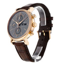 IWC Portofino Chronograph Grey Dial Brown Leather Strap Watch for Men - IW391021
