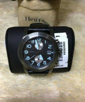 Marc Jacobs Larry Black Dial Black Leather Strap Watch for Men - MBM5054