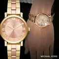 Michael Kors Norie Gold Dial Two Tone Steel Strap Watch for Women - MK3586