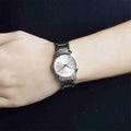 Calvin Klein City Silver Dial Silver Steel Strap Watch for Women - K2G23126