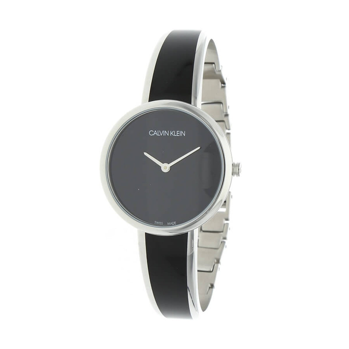 Calvin Klein Seduce Black Dial Two Tone Steel Strap Watch for Women - K4E2N111