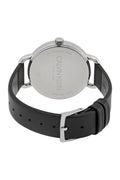Calvin Klein Evan White Dial Black Leather Strap Watch for Women - K7B231CY