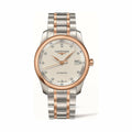 Longines Master Collection Automatic Diamonds White Dial Two Tone Steel Strap Watch for Men - L2.793.5.77.7