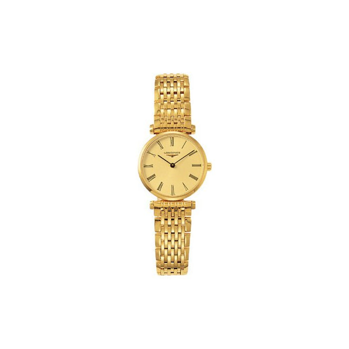 Longines La Grande Classique de Longines Gold Dial Gold Mesh Bracelet Watch for Women - L4.209.2.31.8