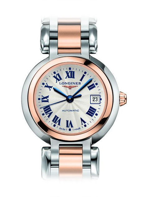 Longines PrimaLuna Automatic Silver Dial Two Tone Steel Strap Watch for Women - L8.111.5.78.6