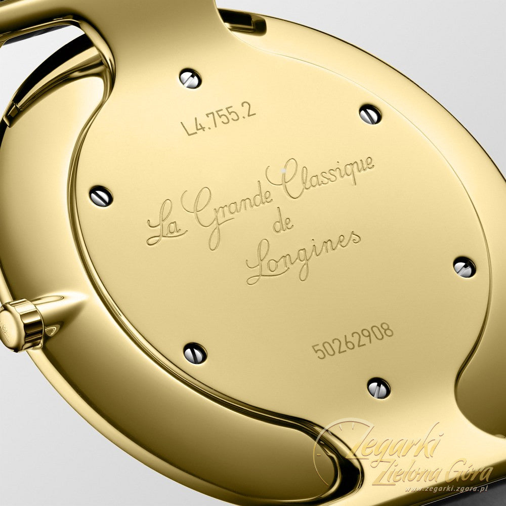 Longines La Grande Classique De Longines White Dial Black Leather Strap Watch for Women - L4.755.2.11.2