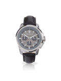 Maserati Successo 44mm Grey Dial Black Leather Strap Watch For Men - R8871621006