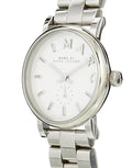 Marc Jacobs Marc Baker White Dial Silver Stainless Steel Strap Watch for Women - MBM3246