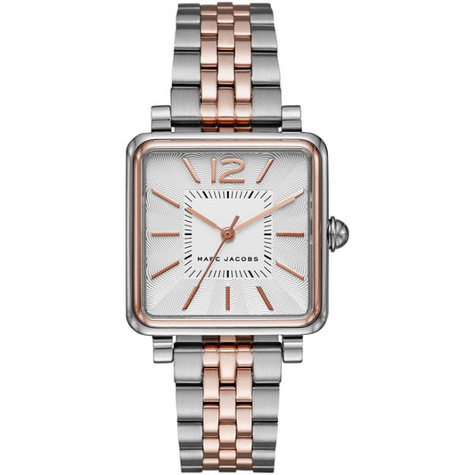 Marc Jacobs Vic Silver Dial Two Tone Stainless Steel Strap Watch for Women - MJ3463