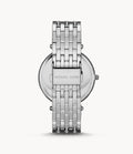 Michael Kors Darci Orange Dial Silver Steel Strap Watch for Women - MK3218