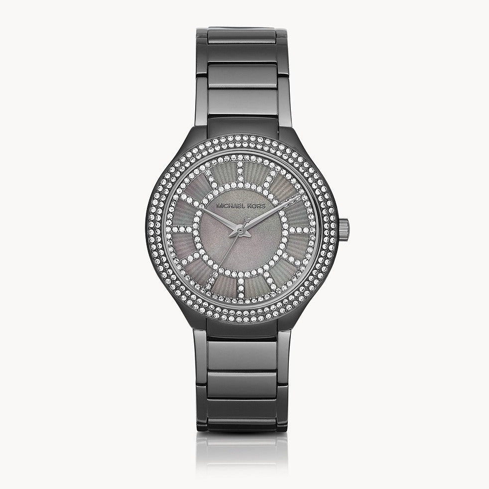 Michael Kors Kerry Grey Dial Grey Steel Strap Watch for Women - MK3410