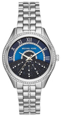 Michael Kors Lauryn Blue Dial Silver Steel Strap Watch for Women - MK3720
