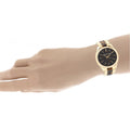 Michael Kors Slim Runway Brown Dial Two Tone Steel Strap Watch for Women - MK4284