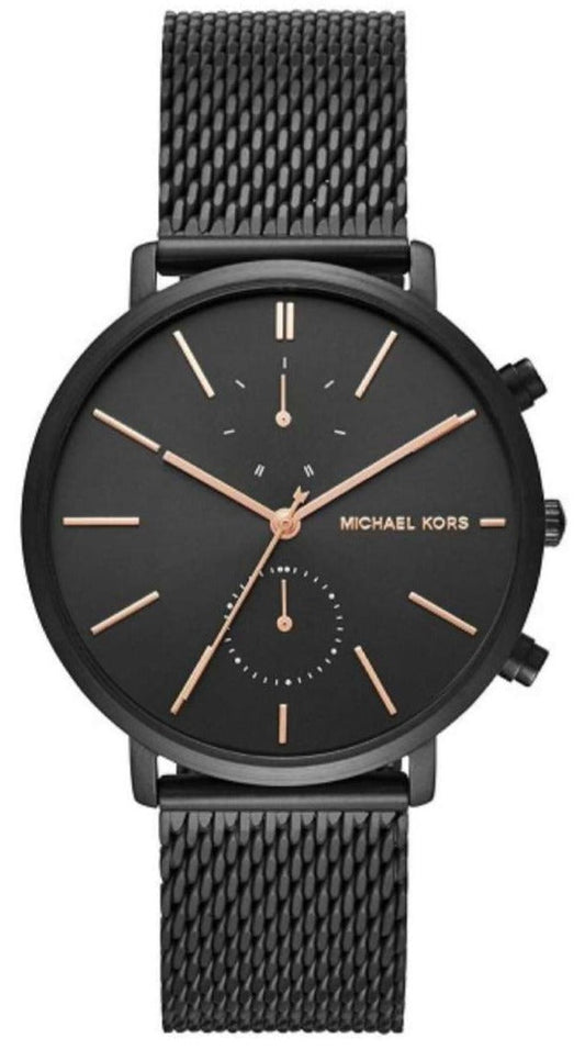 Michael Kors Jaryn Black Dial Black Steel Strap Watch for Men - MK8504