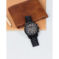 Michael Kors Lexington Black Dial Black Steel Strap Watch for Men - MK8603