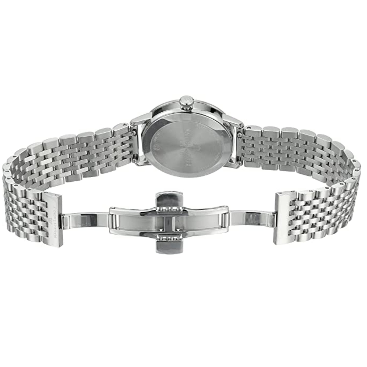 Maurice Lacroix Eliros Date White Dial Silver Steel Strap Watch for Women - EL1094-SS002-150-1