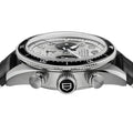 Tag Heuer Autavia Chronometer Flyback Chronograph Silver Dial Black Leather Strap Watch for Men - CBE511B.FC8279