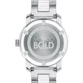 Movado Bold Ceramic Silver Dial Silver Steel Strap Watch for Women - 3600638