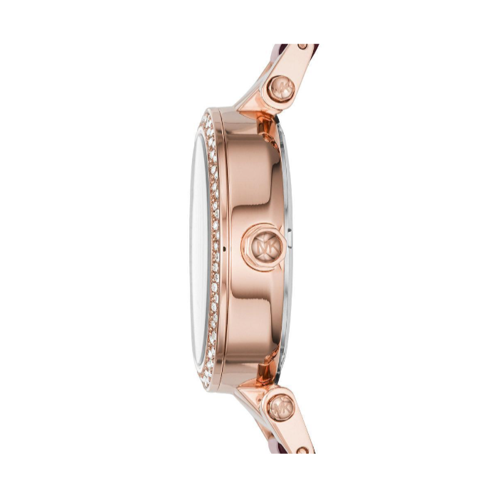 Michael Kors Parker Rose Gold Dial Two Tone Steel Strap Watch for Women - MK6239
