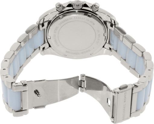 Michael Kors Blair Silver Dial Two Tone Steel Strap Watch for Women - MK6137