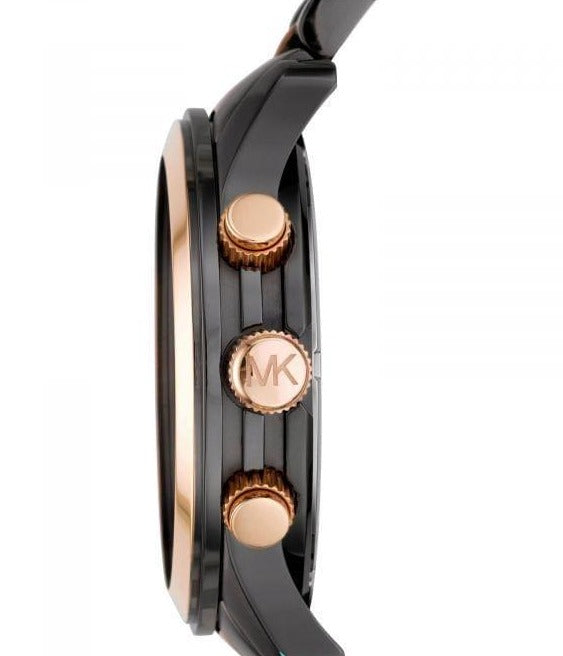 Michael Kors Runway Chronograph Grey Dial Two Tone Steel Strap Watch for Men - MK8189