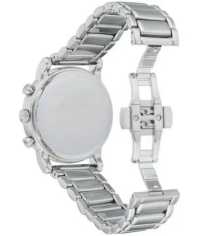 Emporio Armani Luigi Chronograph Blue Dial Silver Steel Strap Watch For Men - AR11132