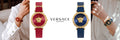 Versace Palazzo Empire Greca Red Dial Red Leather Strap Watch for Women - VEDV00319
