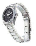 Omega Seamaster Aqua Terra Quartz Diamond Black Dial Silver Steel Strap Watch for Women - 220.10.28.60.51.001