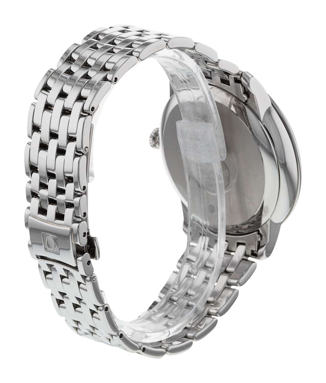 Omega De Ville Prestige Co-Axial Automatic Grey Dial Silver Steel Strap Watch for Men - 424.10.40.20.06.001