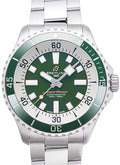 Breitling Superocean Automatic 44mm Navy Green Dial Green Rubber Strap Watch for Men - A17376A31L1A1