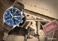 IWC Pilot’s Watch Chronograph Edition “Le Petit Prince” Blue Dial Brown Leather Strap Watch for Men - IW377714