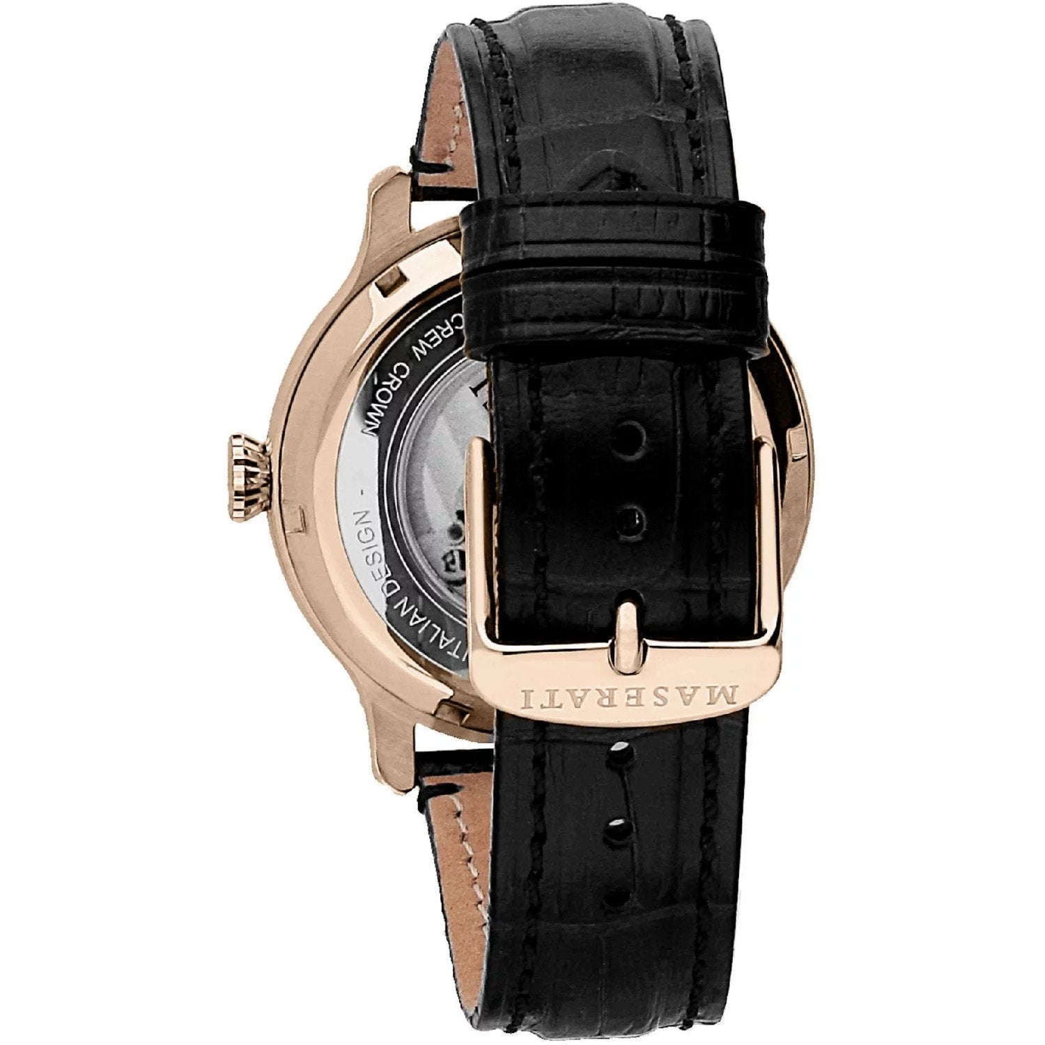 Maserati Epoca Automatic Skeleton Mechanical Black Watch For Men - R8821118001