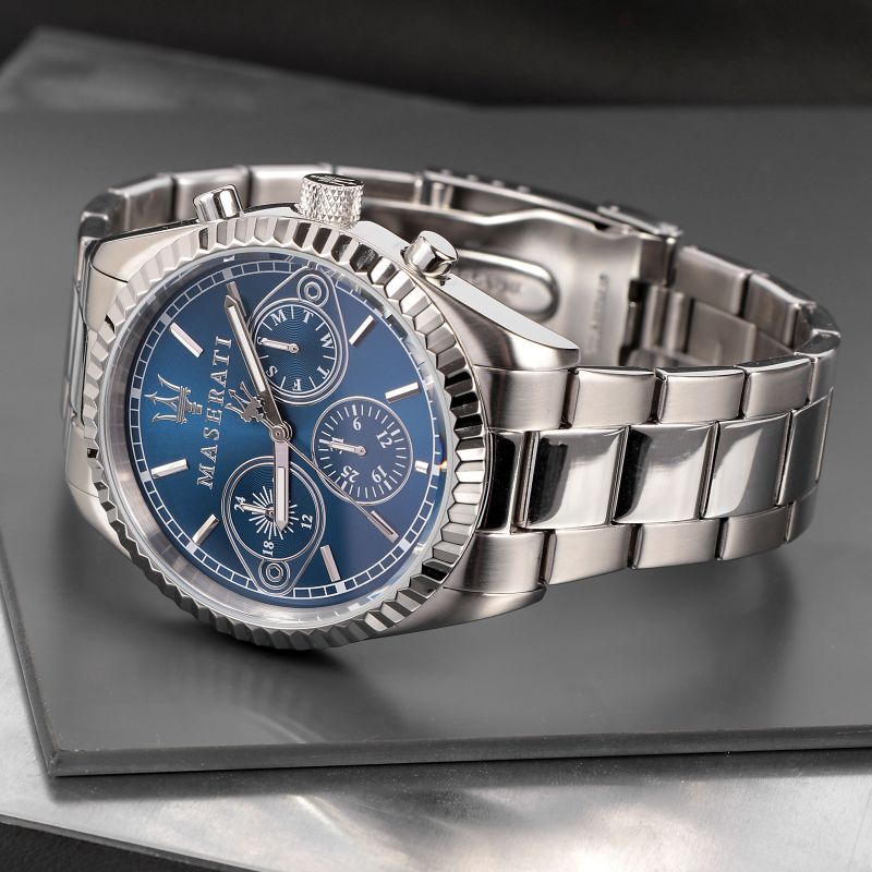 Maserati Competizione Blue Dial Chronograph Mens Watch For Men - R8853100013