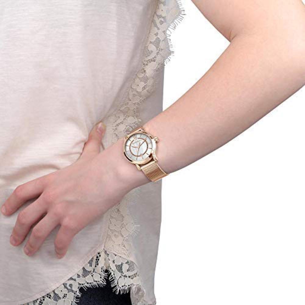 Maserati Epoca Mother of Pearl Dial Rose Gold Mesh Strap Watch For Women - R8853118506