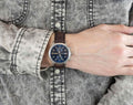 Maserati Epoca Chronograph Blue Dial Brown Leather Watch For Men - R8871618001